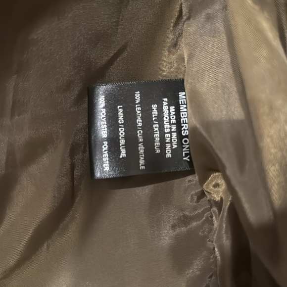 Members only leather bomber jacket - Picture 6 of 6